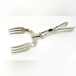 Vintage Retro Serveware Salad Tongs Cocktail Ice Tongs The Claw Barware Gadget